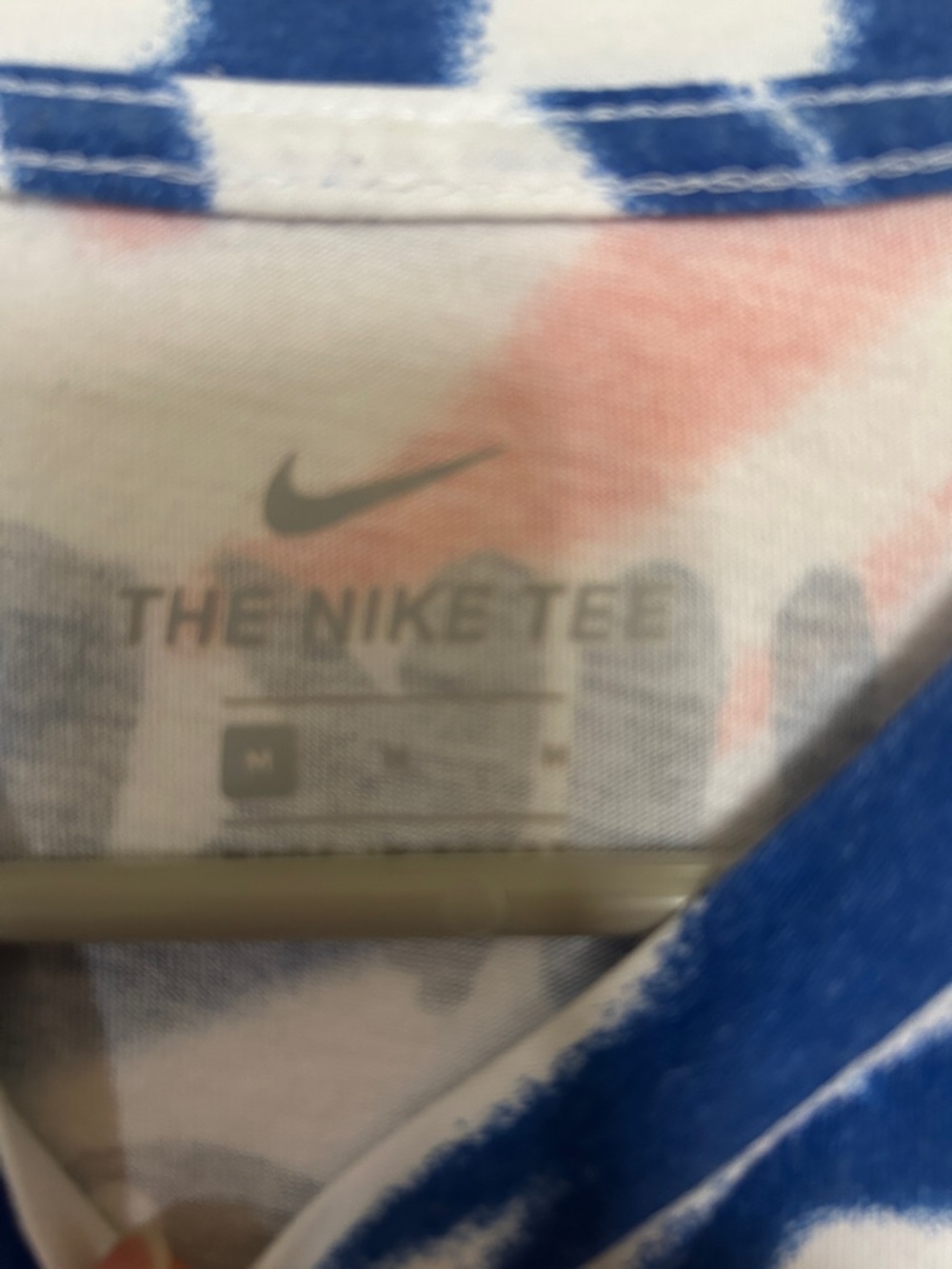 Nike Men’s Medium Tie Dye Block Party Dunk Contest T-Shirt | Orange Blue Graphic - Picture 2 of 2